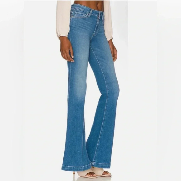 Paige NWT Genevieve Modern High Rise Flare in Golden Years - NWT - Picture 2 of 8